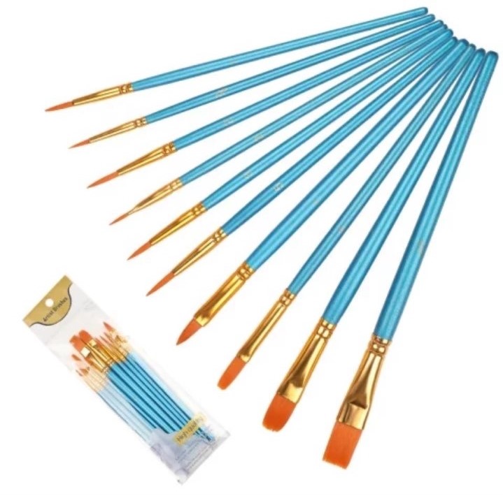 10 Pcs Paint Brush Set UCANBE MAKEUP PAKISTAN
